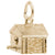 Birdhouse Charm In Yellow Gold