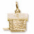 Birdhouse charm in Yellow Gold Plated hide-image