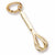 Cooking Whisk charm in Yellow Gold Plated hide-image