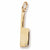 Meat Cleaver charm in Yellow Gold Plated hide-image