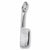 Meat Cleaver charm in 14K White Gold hide-image