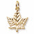 Vermont Maple Leaf Charm in 10k Yellow Gold hide-image