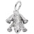 Frog Charm In Sterling Silver