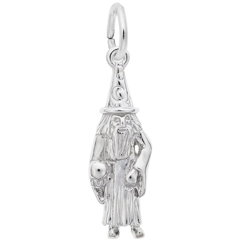 Wizard Charm In Sterling Silver