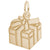 Gift Box Charm In Yellow Gold