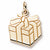 Gift Box Charm in 10k Yellow Gold hide-image