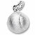 Tennis Ball charm in 14K White Gold hide-image