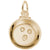 Gold Pan Charm in Yellow Gold Plated