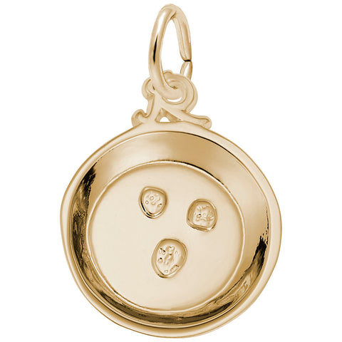 Gold Pan Charm In Yellow Gold
