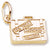 Suitcase charm in Yellow Gold Plated hide-image