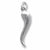 Italian Horn charm in Sterling Silver hide-image