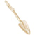 Garden Trowel Charm in Yellow Gold Plated