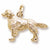 Golden Retriever charm in Yellow Gold Plated hide-image
