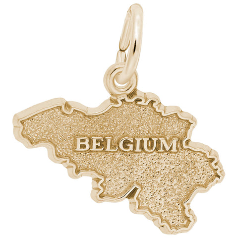 Belgium Charm in Yellow Gold Plated