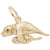 Manatee Charm in Yellow Gold Plated