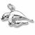 Manatee charm in 14K White Gold hide-image