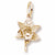 Orchid charm in Yellow Gold Plated hide-image