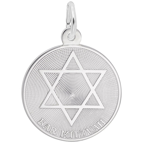 Bar Mitzvah Charm In Sterling Silver