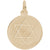 Bat Mitzvah Charm in Yellow Gold Plated