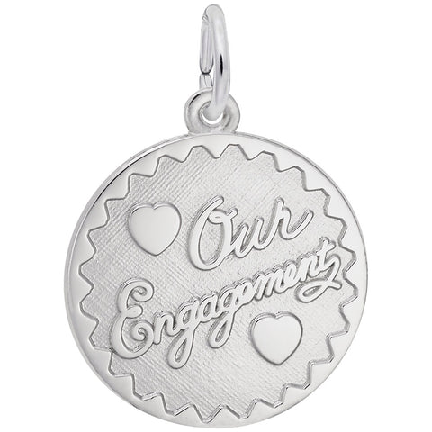 Our Engagement Charm In Sterling Silver