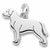 Labrador Retriever charm in Sterling Silver hide-image