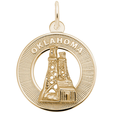 Oklahoma Charm in Yellow Gold Plated