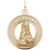 Oklahoma Charm in Yellow Gold Plated