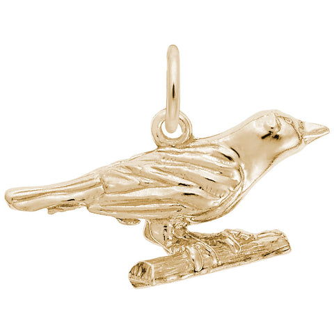 Oriole Charm In Yellow Gold