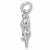 Seaotter charm in 14K White Gold hide-image