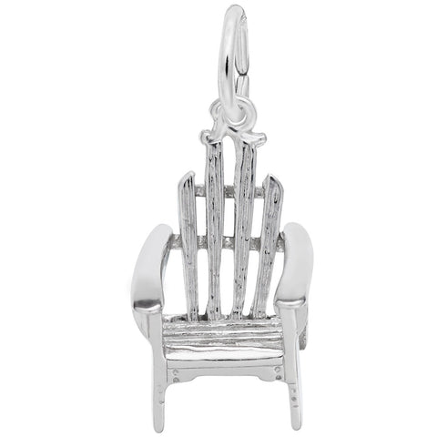 Adirondack Chair Charm In Sterling Silver
