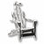 Adirondack Chair charm in Sterling Silver hide-image