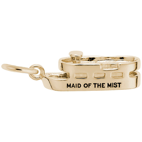 Maid Of The Mist Charm in Yellow Gold Plated