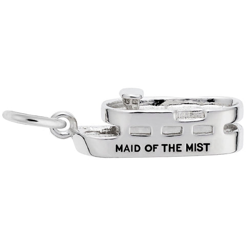 Maid Of The Mist Charm In 14K White Gold
