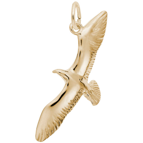 Seagull Charm In Yellow Gold
