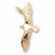 Seagull charm in Yellow Gold Plated hide-image
