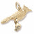 Blue Jay charm in Yellow Gold Plated hide-image