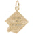 District Of Columbia Charm in Yellow Gold Plated