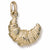 French Croissant Charm in 10k Yellow Gold hide-image