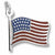 Usa Flag charm in 14K White Gold hide-image