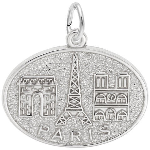 Paris Monuments Charm In Sterling Silver