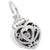 Ring Box Charm In Sterling Silver