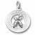 Merry Christmas charm in 14K White Gold hide-image