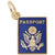 Passport Charm in Yellow Gold Plated