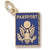 Passport charm in Yellow Gold Plated hide-image