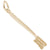 Toothbrush Charm in Yellow Gold Plated