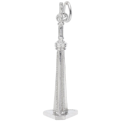 Cn Tower Charm In Sterling Silver