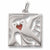 Two Turtle Doves charm in 14K White Gold hide-image