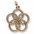 Five Golden Rings charm in Yellow Gold Plated hide-image