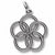 Five Golden Rings charm in Sterling Silver hide-image