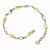 14K Two-Tone Twisted Bracelet